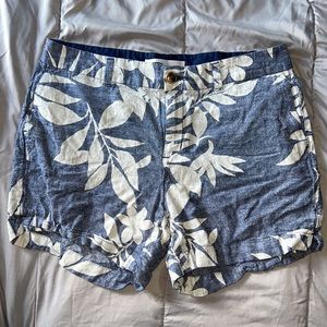 Floral blue linen everyday shorts old navy loose fit